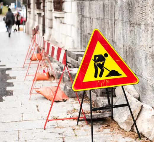 Construction Zone Markings